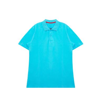 China Anti-pilling iGift Wholesale Short T-shirt Polo Shirts Personality Color Street Anti-wrinkle Cool Contact Sleeve Blue Polo Shirts for sale