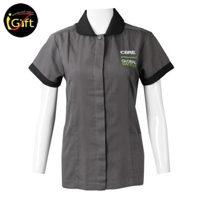 China iGift Colorful Low Price Cleaning Staff Housekeepers Cotton Uniform for sale