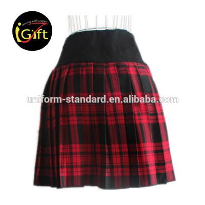 China Fashion Style Colorful Japanese Red And Black Color Wholesale Uniform Short Skirt for sale