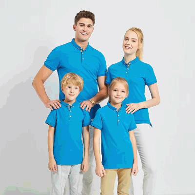 China Custom Logo Family Polo Shirt Quick Dry T-shirt Oversized Adult Casual Anti-wrinkle Men's Turtle Neck T-shirt Tee for sale