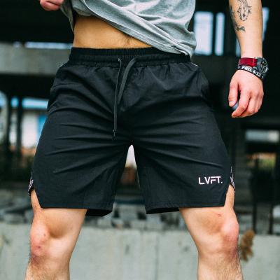 China 2022 Anti-Wrinkle Wholesale Custom Logo Summer Running Sport Pocket Zipper Gym Fitted Breathable Men Shortly for sale