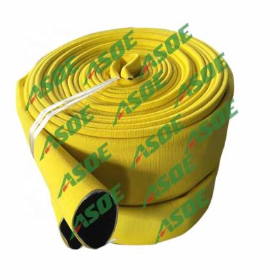 China For 3/4 layflat military fire hose 1 1/2 double layers fire fighting hose fire resistant hose for sale