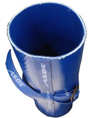 China NSF 61 Flexible Blue Agriculture Riser PU Well Water Pipes Pu 2inch Drop Pulling Pipe for sale