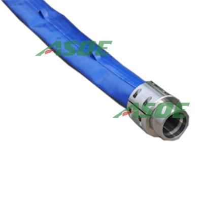 China Adjustable Mining Dewatering Hose For Water PU Layflat Pumping Hose for sale