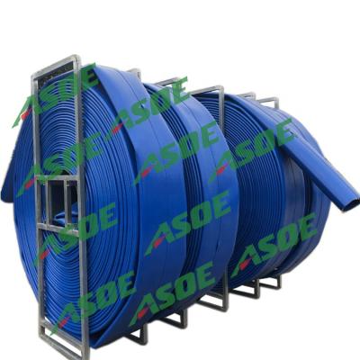 China flexible rising hose to extract underground water polyurethane hose for rising submersible pump 4 inch borehole pump layflat pipe for sale