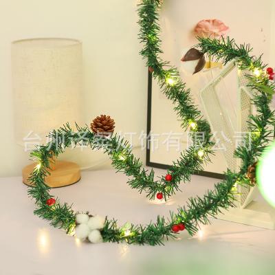 China Halloween decorative lamp pine cotton cone lamp Christmas string cane copper wire lamp outdoor thanksgiving string for sale