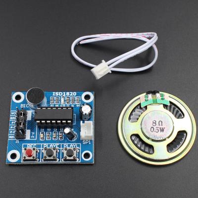 China ISD1820 Sound Recording Module With Microphones 38mmX42.5mm Speaker for sale