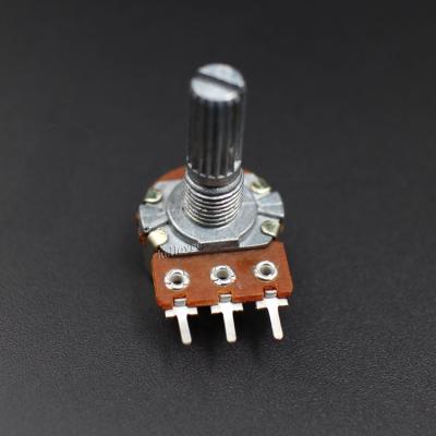 China 3Pin 15mm Dual Axis Stereo Amplifier Potentiometer 1K 2K 5K 10K 50K 100K 500K HY-SF08 for sale