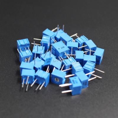 China 104 Ohm 100K Multiturn / Trimming Potentiometer 1k 10k 100k 500 Cermet Potentiometer 3296 HY-SF10 for sale