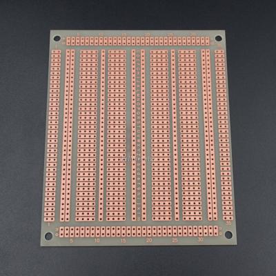 China 97x118mm Printed FR-4 Traditional Proto PCB Perforation Board for sale