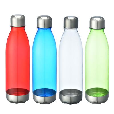 China Sustainable Cheap Wholesale Promotion Plastic Clear Water Shape Cola Drinking Bottles for sale