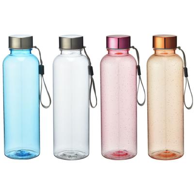 China Sustainable LFGB 560ml transparent eco friendly custom logo plastic water bottles for sale