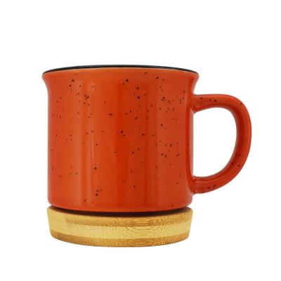 China Nordic Ceramic Ceramic Coating Coffee Mug Tumbler Cup Office Support Mug Viable Porcelain With Cork Base for sale