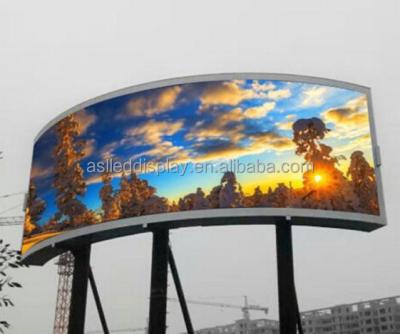 China Outdoor Arc LED Display P10 Outdoor Arc LED Display Video Wall Outdoor/Indoor Arc Curved LED Display Screen For Advertising for sale