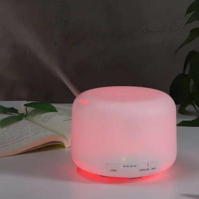 China Household 500ml Air Humidifier Aromatherapy Ultrasonic Wood Aroma Essential Oil Diffuser 7 Changeable LED Colors For Home Office for sale