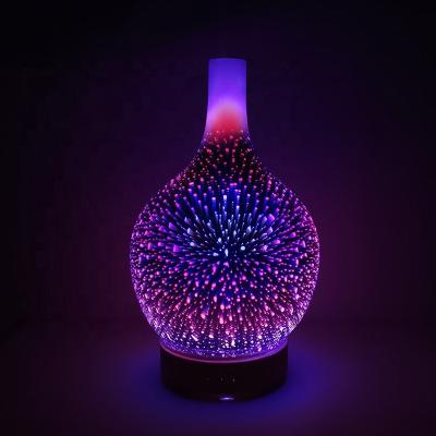 China Household Wholesale Household Kids 3D Effect Glass Shell Air Aroma Defuser Essential Oil Diffuser For Aromatherapy Humidifier for sale