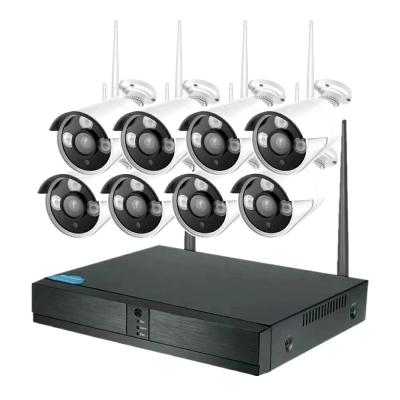 China 2.4g 8CH Network Video Recorder Kits WIFI  Wireless IP Camera Kit 8ch Monitoring for sale