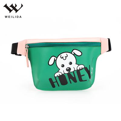 China Children Fanny Pack For Kids Custom Made Water Proof PU Bum Bag Cute Children Waist Bag Small for sale