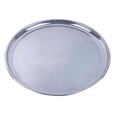 China Round Stainless Steel Tray Hotel Restaurant Restaurant for sale