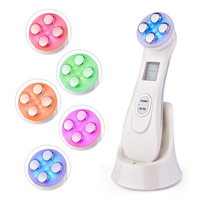 China Amazon Best Selling Blood Vessels Removal Private Label RF EMS Skin Rejuvenation Face Facial Massager for sale