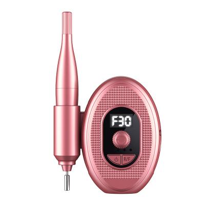 China Professional Mini 30000 RPM Plastic Electric Nail Drill Manicure Maker Drill Nails Nail Polisher for sale