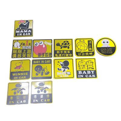 China Magnetic Student L Driver Body Stickers Car Sticker Plates Car Sign for sale