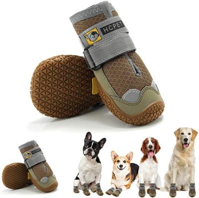 China Hcpet Viable Dog Boots Paw Protector Anti-Slip Breathable Dog Shoes For Small Medium Large Dogs Puppy Booties With Thoughtful Straps for sale