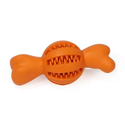 China XJ007 Sustainable Small Box Set Bone Shaped Pet Toy Cleaning Dog Snacks Natural Rubber for sale