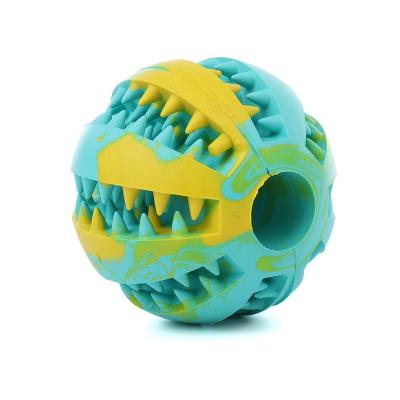 China Viable Dog Ball Toys for Pet Tooth Cleaning/Chewing/Playing, 100% Non-Toxic Soft Rubber IQ Forming Ball for Small and Medium Dog Cat for sale