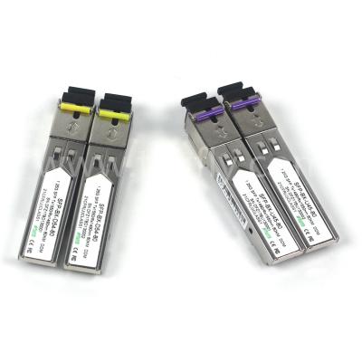 China 1.25G SFP BIDI OPTICAL TRANSCEIVER MODULE Tx1490/Rx1550nm 80KM SMF DDM LC CISCO JUNIPER HUAWEI COMPATIBLE for sale