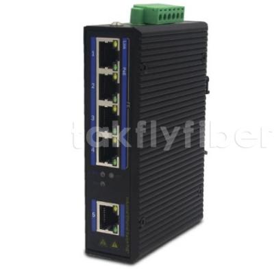 China Industrial Grade PoE Switch 4 Port 10/100Mbps PoE + 1 Port 10/100Mbps Ethernet for sale