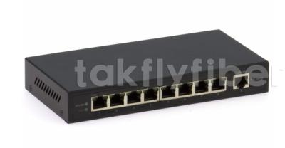 China DF-1E-8EP 8 puertos 10/100Mbps Conmutador Ethernet rápido con humedad no congelante 0-95% en venta