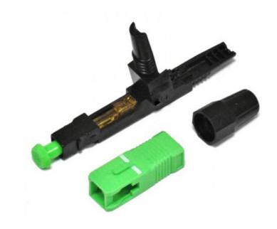 China Fast Connect Fiber Connectors For Drop Cable / Indoor Cable with Lock holds fiber reliability for sale