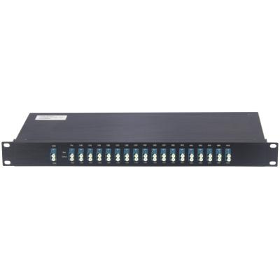 China 1U 19 Inch CWDM Mux 4CH 8CH 16CH 18CH WDM Mux Demux For OTN System for sale