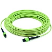 China weibliche Millimeter 50/125 OM5 3.0mm LSZH Faser Optik-Patchcord 400G MPO MTP zu verkaufen