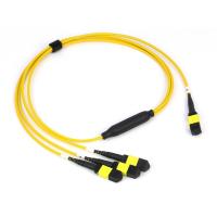 China 3.0mm SM G657A 12 Cores MPO MTP to 3 x 4F MPO Fiber Optic Fanout Cable for sale