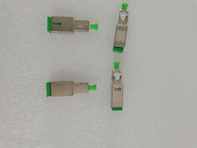 China SC APC Metal Fiber Optic Attenuator Male Female Fiber Attenuator for sale