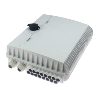 China 16 Port FTTH Fiber Optic Termination Box 16 Core ABS Outdoor Fiber Optic Distribution Box for sale