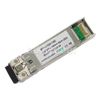 중국 시스코 HP H3C로 적합한 10G SFP+ CWDM 광 송수신기 모듈 1470nm 내지 1610nm LC 24dB EML 판매용