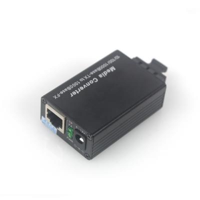 China Mini Size 10/100/1000M SM Dual Single Mode Fiber To Ethernet Converter for sale