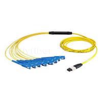 China MPO avivan hacia fuera telegrafían MTP F - fibra óptica Patchcord de la base del SC OM3 12/24/48 en venta
