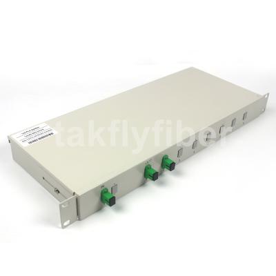 China 1x32 Fiber Optic Splitter 1x2 1U 19