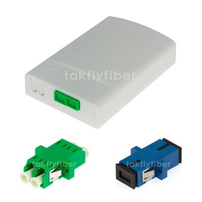 China FTTH 2 Port Fiber Termination Box 24 Ports Fiber Splitter Distribution Box Indoor Outdoor for sale