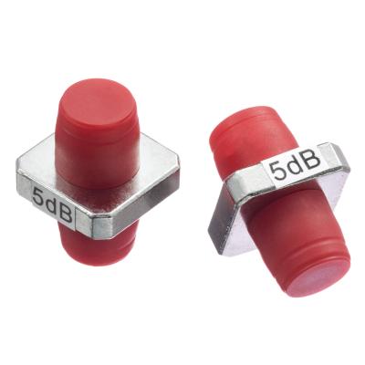 China 1640nm FC Fixed Fiber Optic Attenuator Female Type Metal 0-30dB for sale