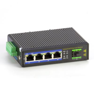 China SFP ranura el interruptor IP40 del 1000M Industrial PoE con el puerto de 4 PoE Ethenet en venta