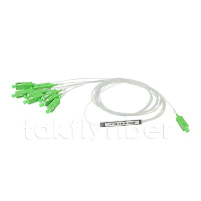 China 1x8 vezel Optische PLC APC Mini Steel For FTTH FTTX PON CATV van Splitserssc Te koop