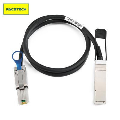 China FTTH Mini SAS HD SFF-8644 to QSFP (SFF-8436) SAS Hybrid Cable, 30AWG, 100-Ohm, 2 m (6.6ft) SFF-8644 to QSFP (SFF-8436) for sale