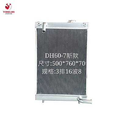 China Machinery Parts Hard Aluminum Radiator For Excavator Doosan DAEWOO60-7 Radiator And Intercooler for sale