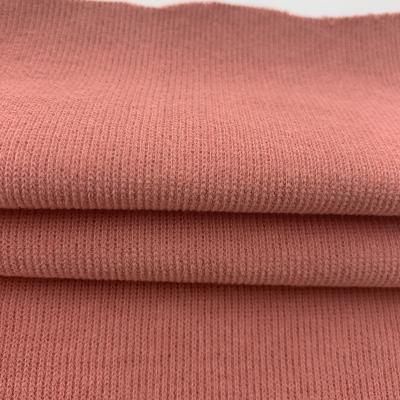 China New Process Antistatic Environmental Dyeing Wool Raw Ribbed Knitted Fabric For Autumn Winter Casual Garment for sale