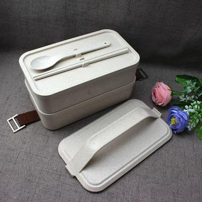 China Eco-friendly Wheat Fiber Porcelain Wheat 600ml Biodegradable Kids Bento Lunch Box for sale